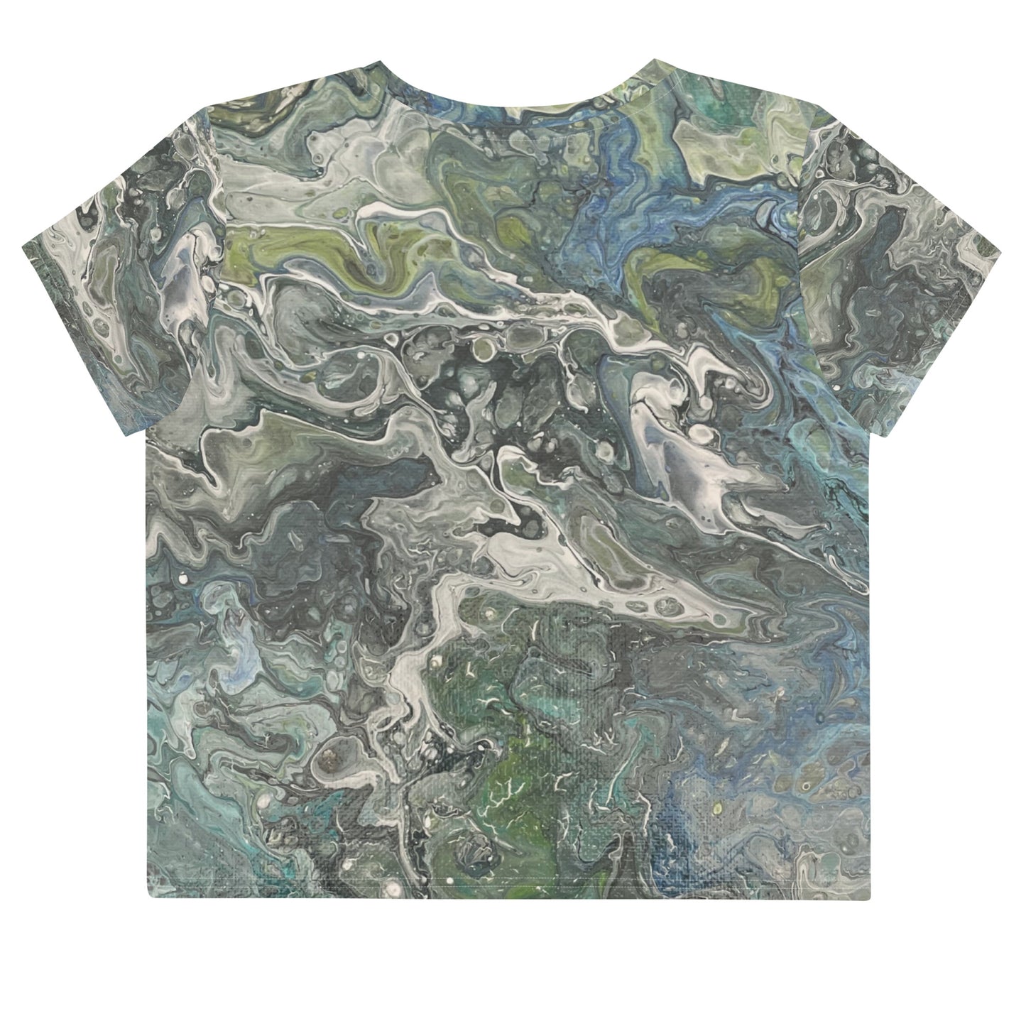 Serenity Crop Tee - Original Art Design - Embrace Tranquility