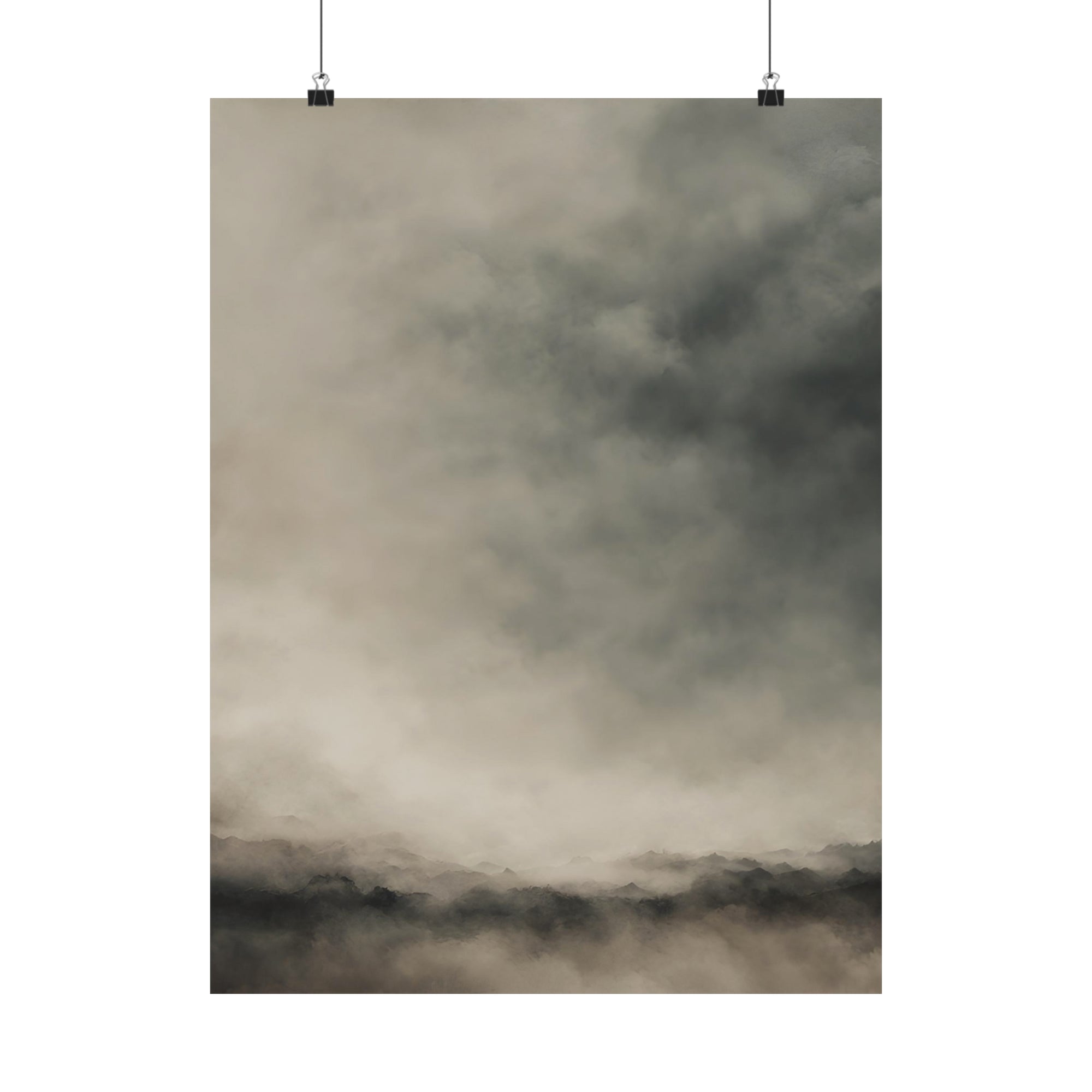 Moody Mysterious Series - Sky 1 - Matte Vertical Abstract Art Posters