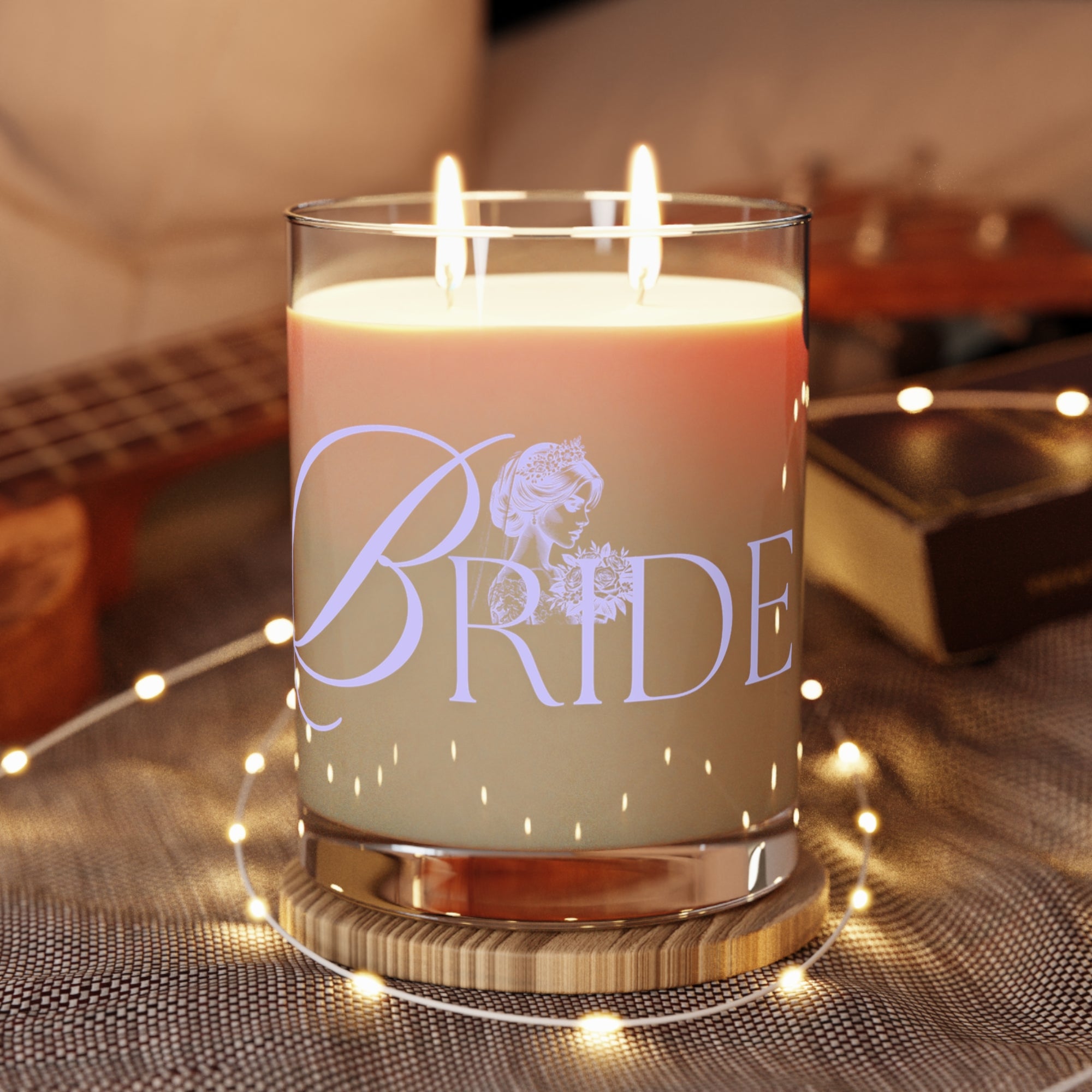 Bride Candle (Soft Purple) - Luxury Scented Candle - Full Glass, 11oz