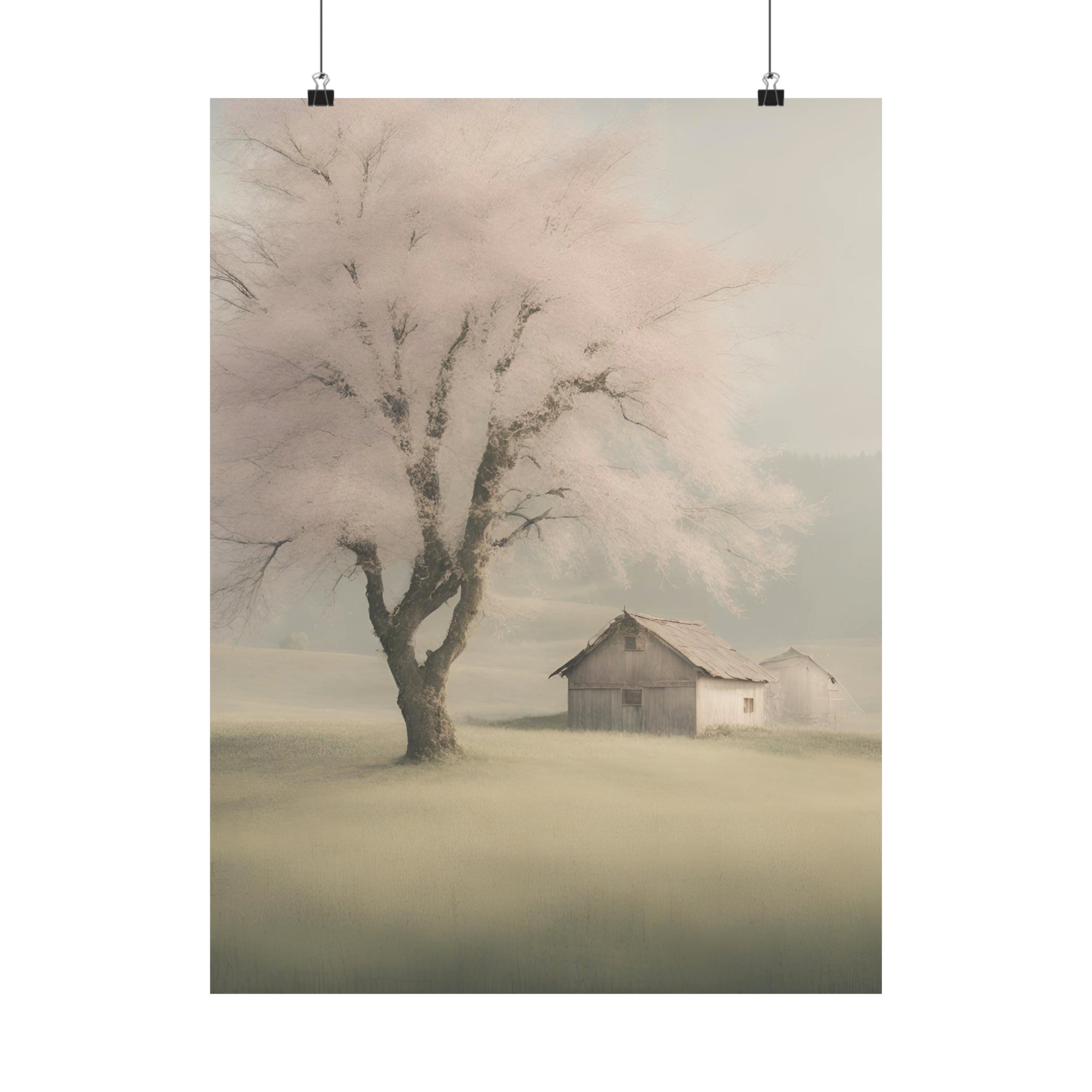 Moody Mysterious Series - Rural Scene 3 - Matte Vertical Abstract Art Posters
