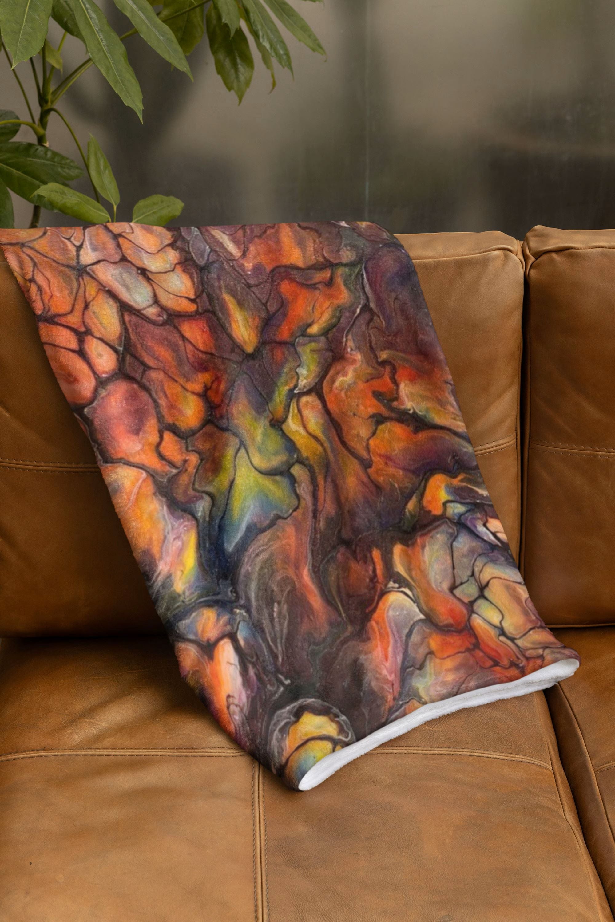 Autumnal Beauty Original Art Design -  Velveteen Plush Blanket