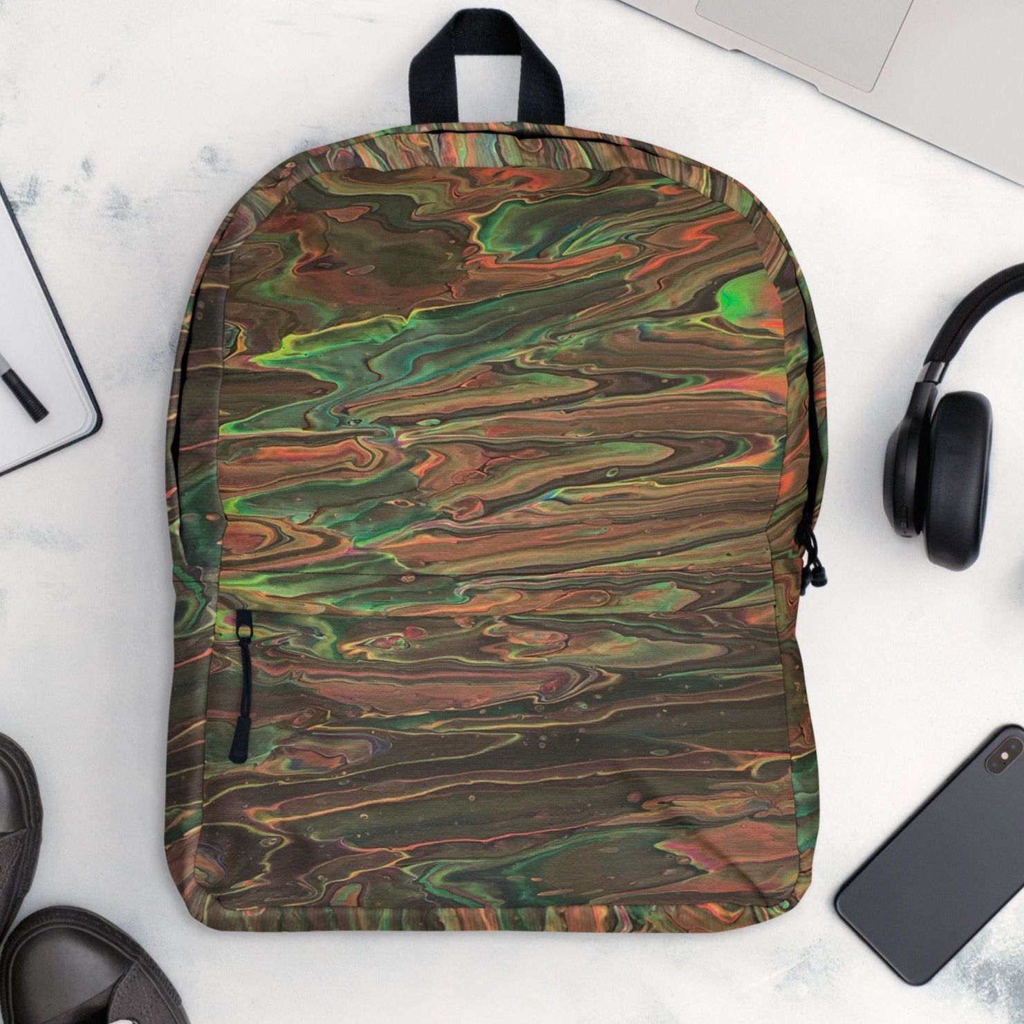 Forest Medium Backpack - Original Art Design - New Take On Camouflage