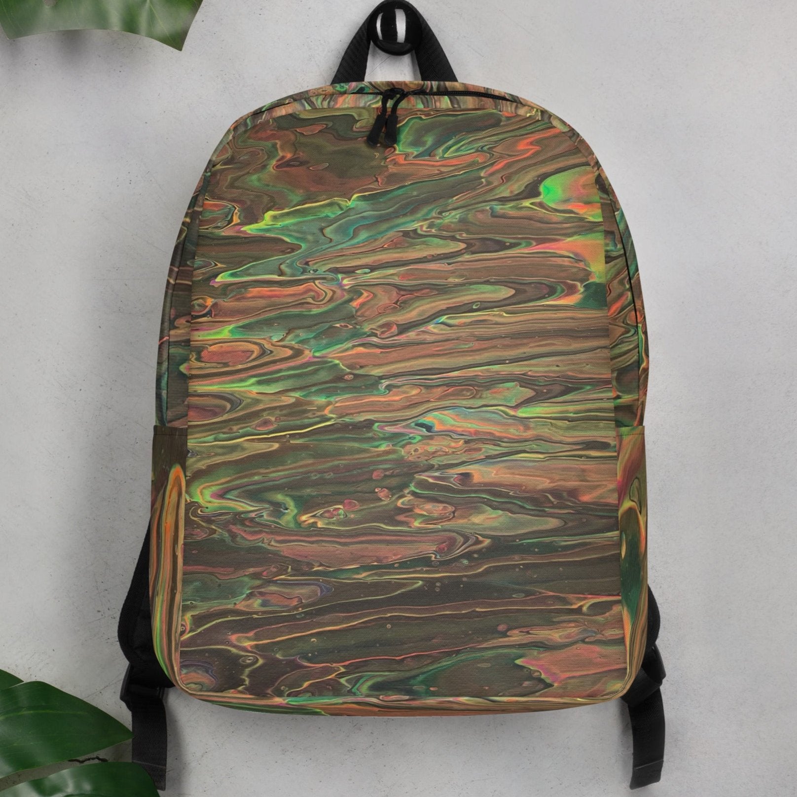 Forest Minimalist Backpack - Original Art Design - New Take On Camouflage