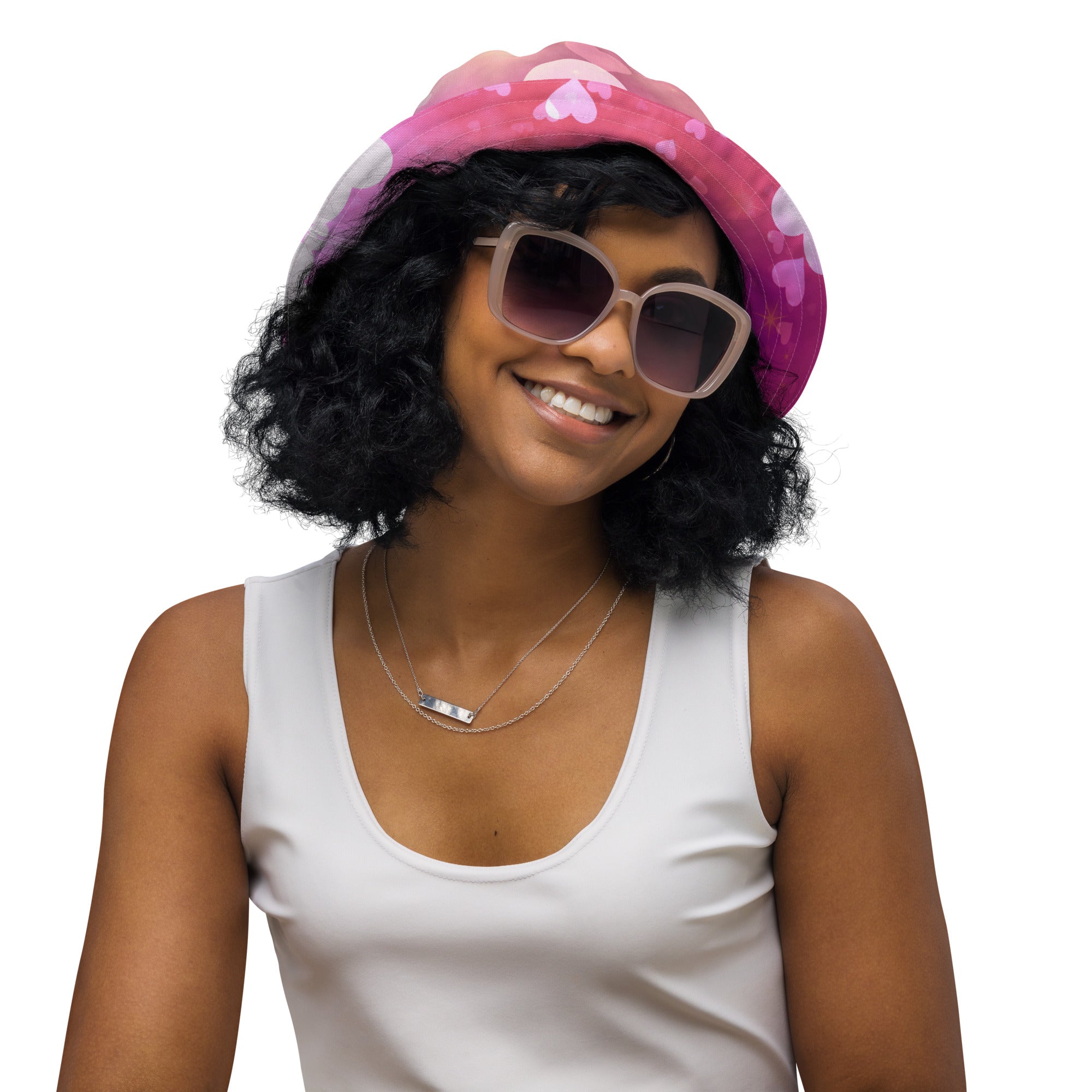Fun in the Sun Collection - Hearts 09 and 10 - Reversible bucket hat