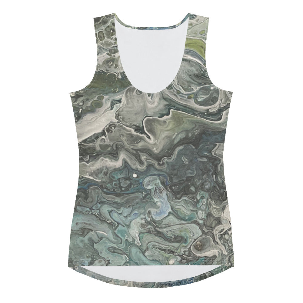 Serenity Tank Top - Original Art Design -  Embrace Tranquility