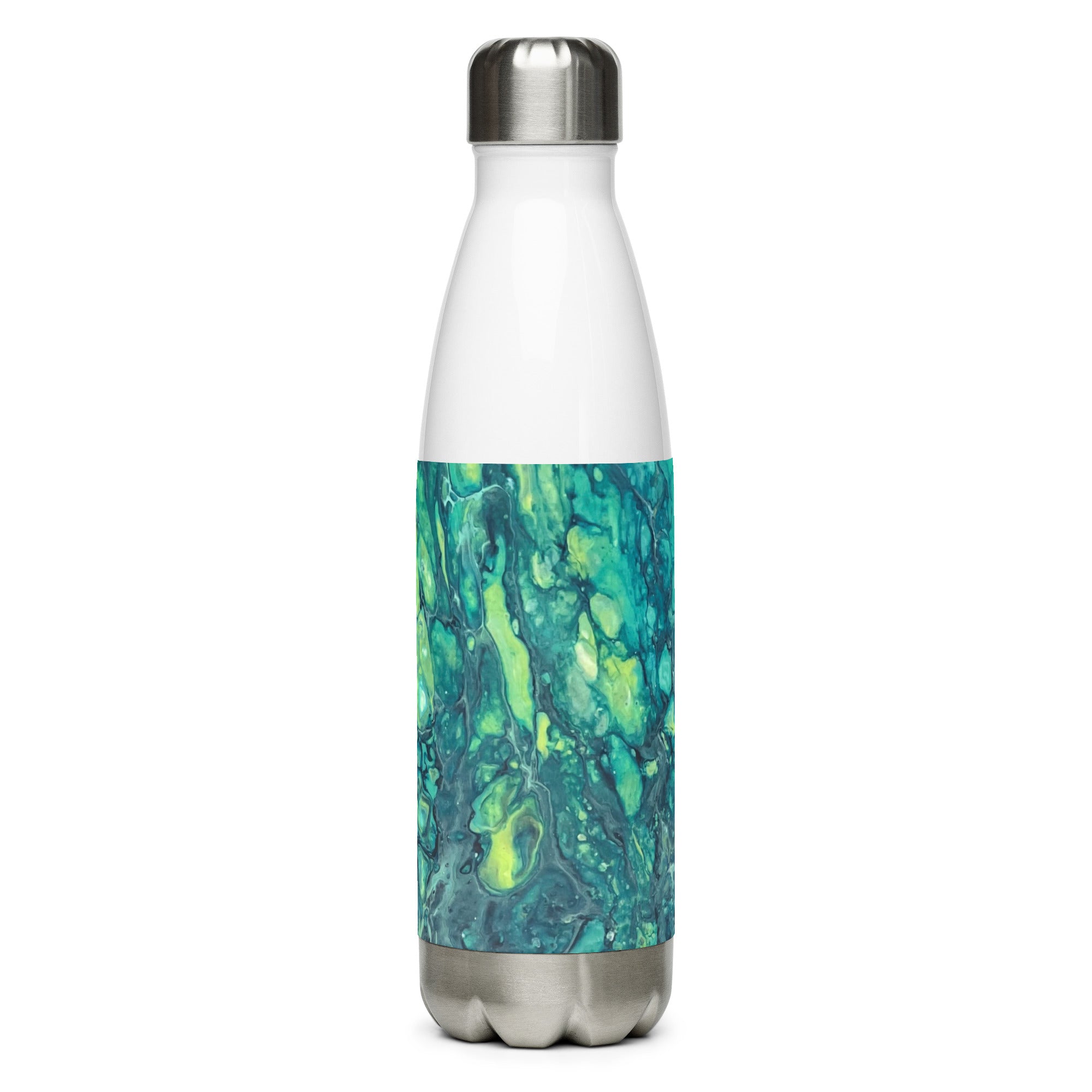 Caribbean Ocean 1 Stainless Steel Water Bottle - Original Art Design - Dive Into the Depths of Style