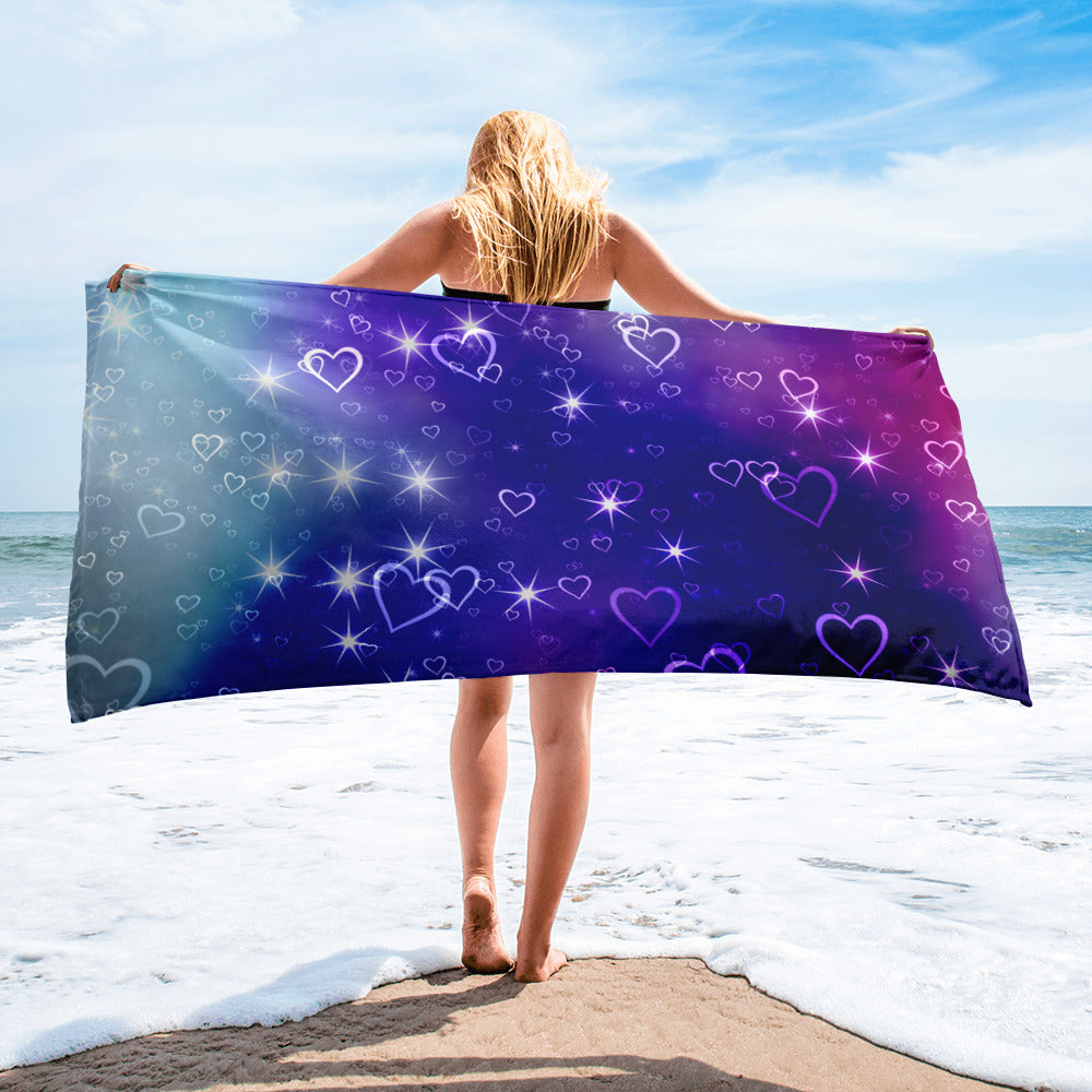 Fun in the Sun Collection - Hearts 15 - Beach Towel