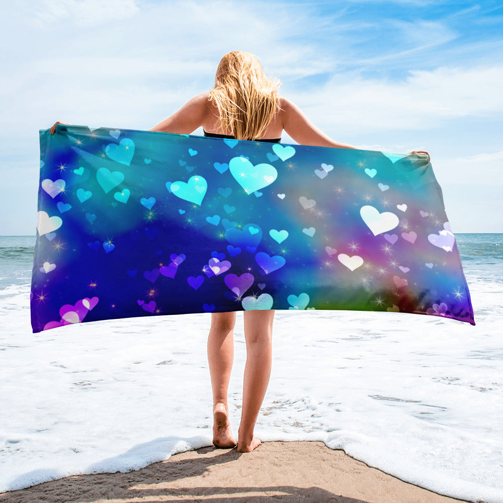 Fun in the Sun Collection - Hearts 14 - Beach Towel