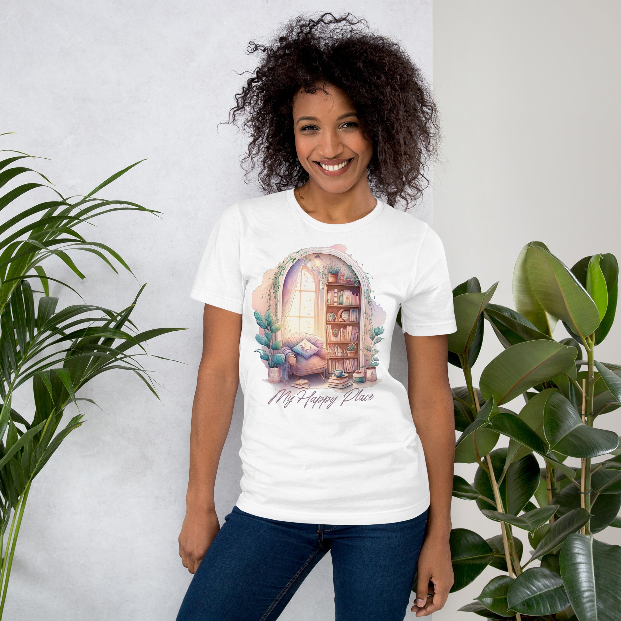 Cozy Reading Nook - My Happy Place - Unisex T-Shirt