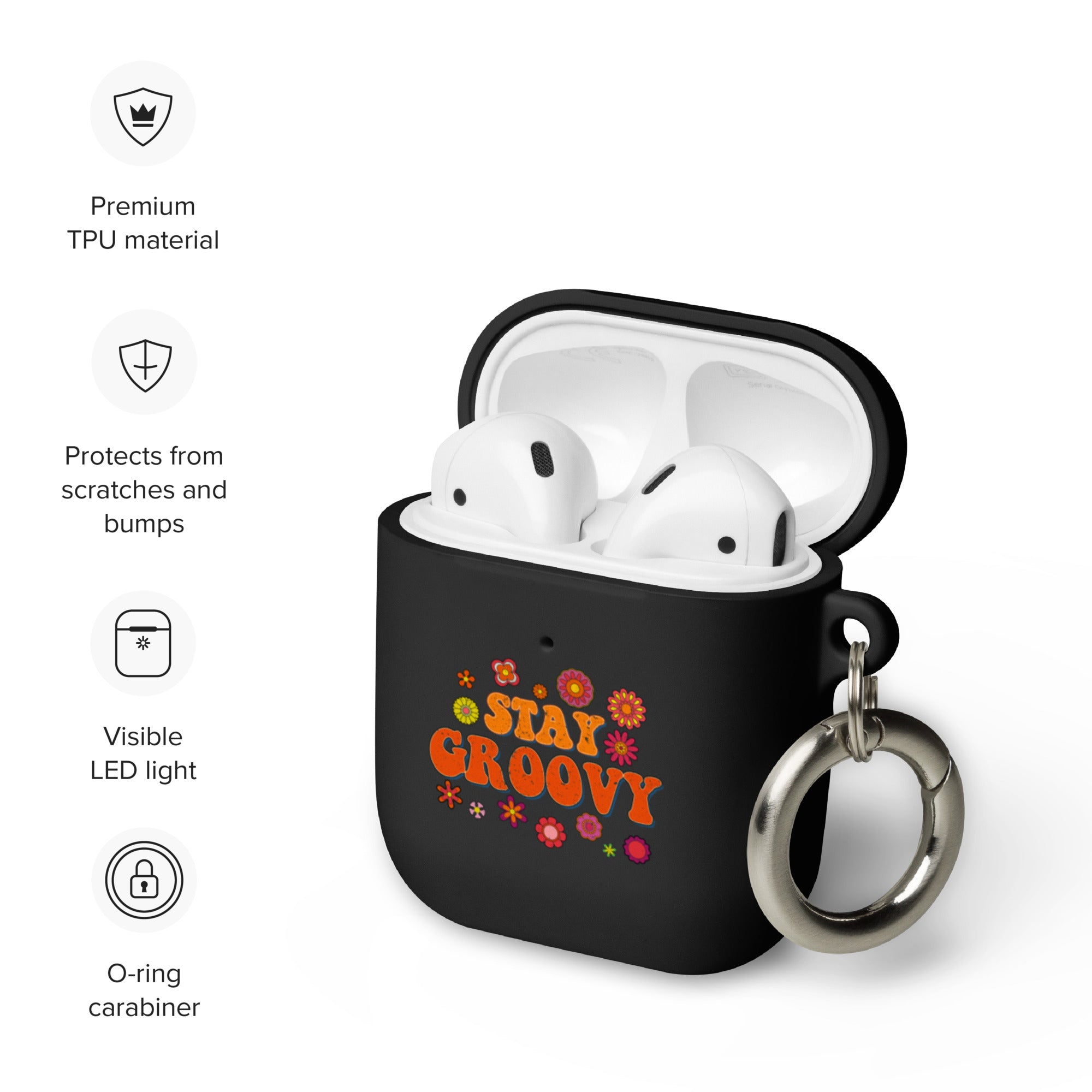 Stay Groovy - Colorful fun design - AirPods case