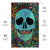 Psychedelic Skull -  Fun image to make you smile - Flag