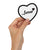 Forever - Beautiful sentiment with heart-shaped fingerprint - Embroidered patches