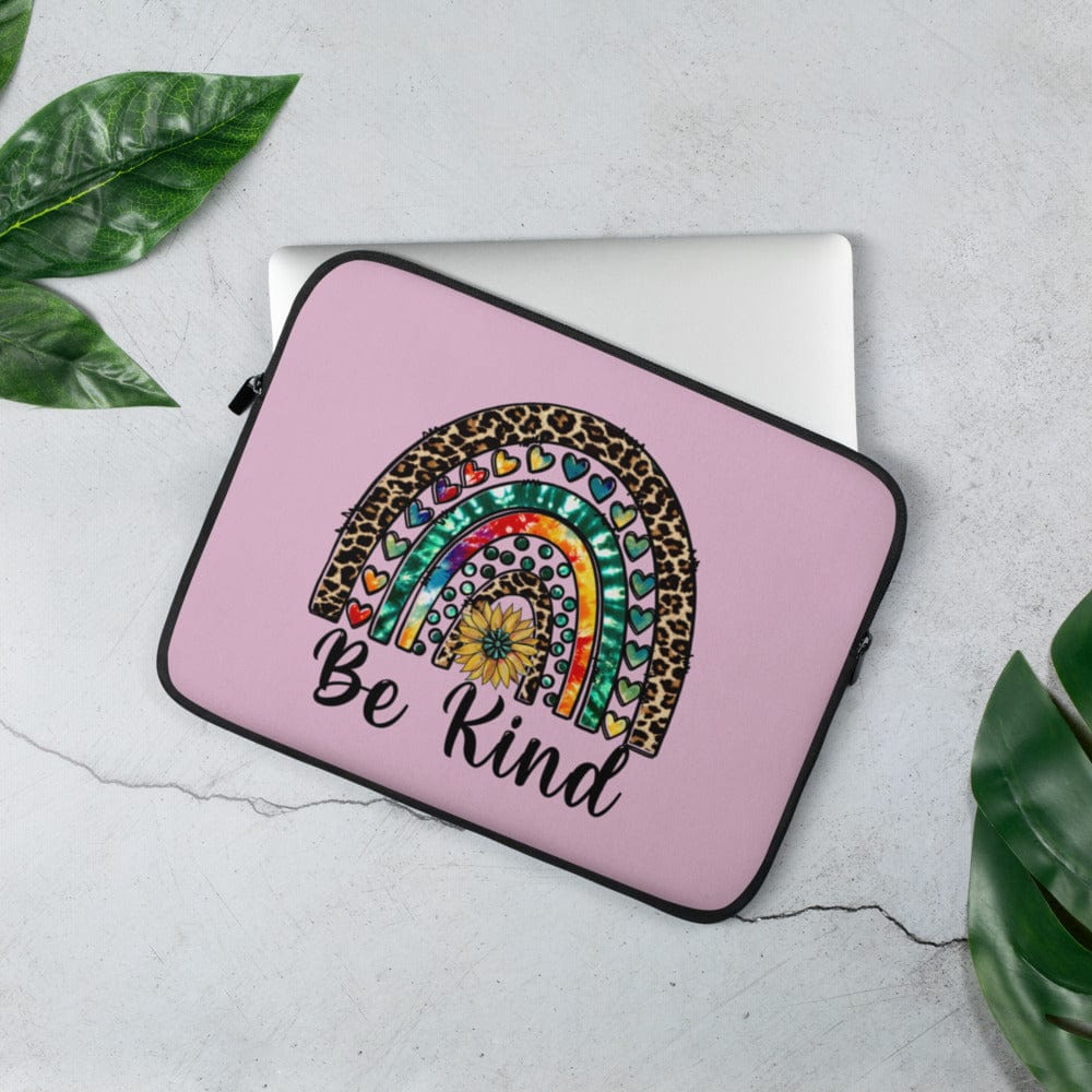 Hippie Soul Shop 13″ Be Kind - Beautiful image for this important message - Laptop Sleeve