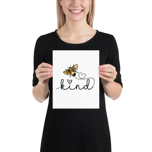 Hippie Soul Shop 8″×10″ Be Kind - Adorable image for this important message - Poster