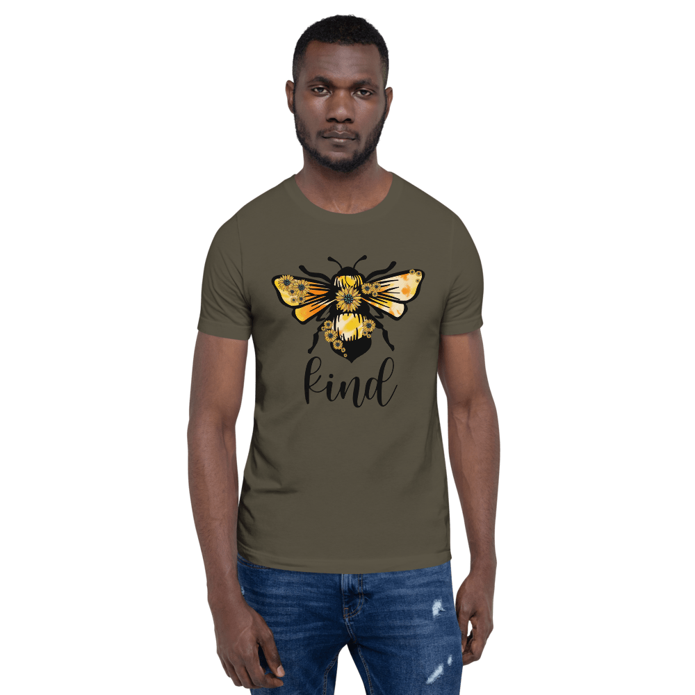 Hippie Soul Shop Army / S Be Kind - Such a great image for an important message - Short-Sleeve Unisex T-Shirt