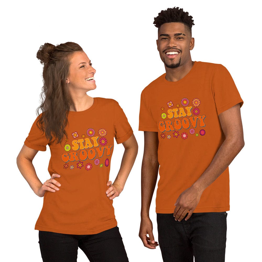 Hippie Soul Shop Autumn / S Stay Groovy - Colorful fun design - Unisex t-shirt
