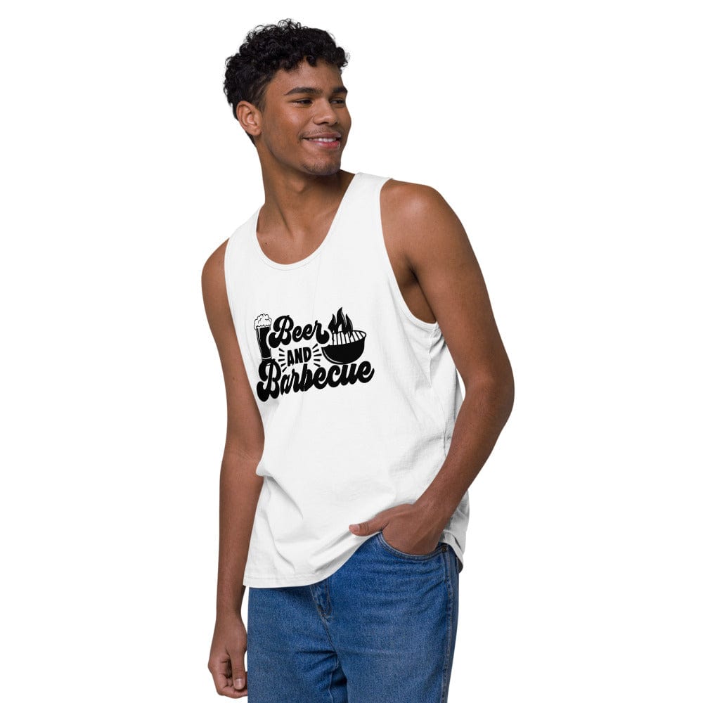 Hippie Soul Shop BBQ - Beer and Barbecue: the perfect pairing - Men’s premium tank top