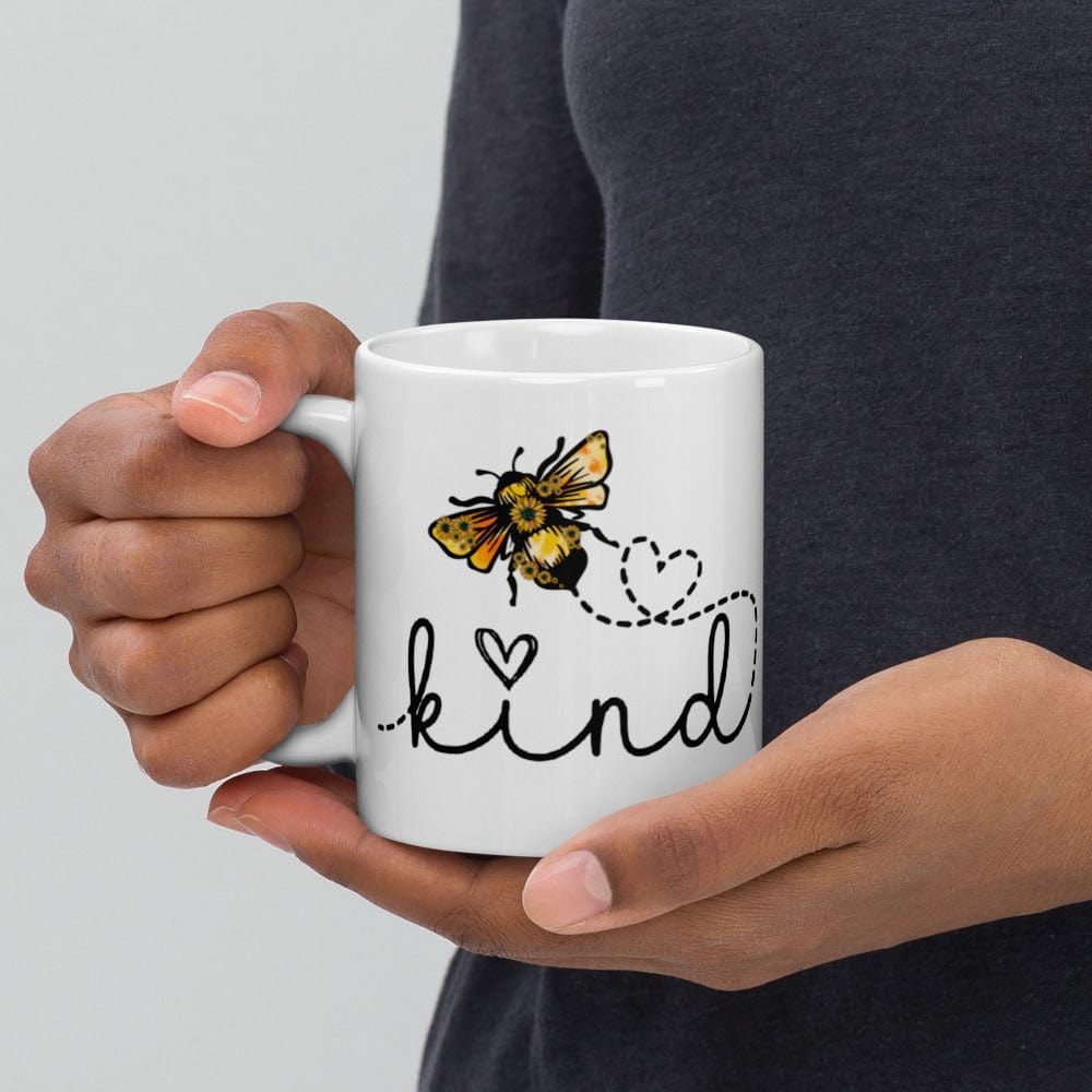 Hippie Soul Shop Be Kind - Adorable image for this important message - White Glossy Mug