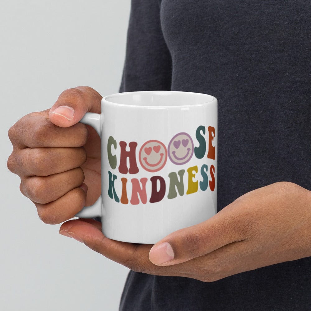 Hippie Soul Shop Be Kind - Choose kindness - White Glossy Mug