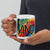 Hippie Soul Shop Be Kind - Colorful rainbow background for this important message - White Glossy Mug