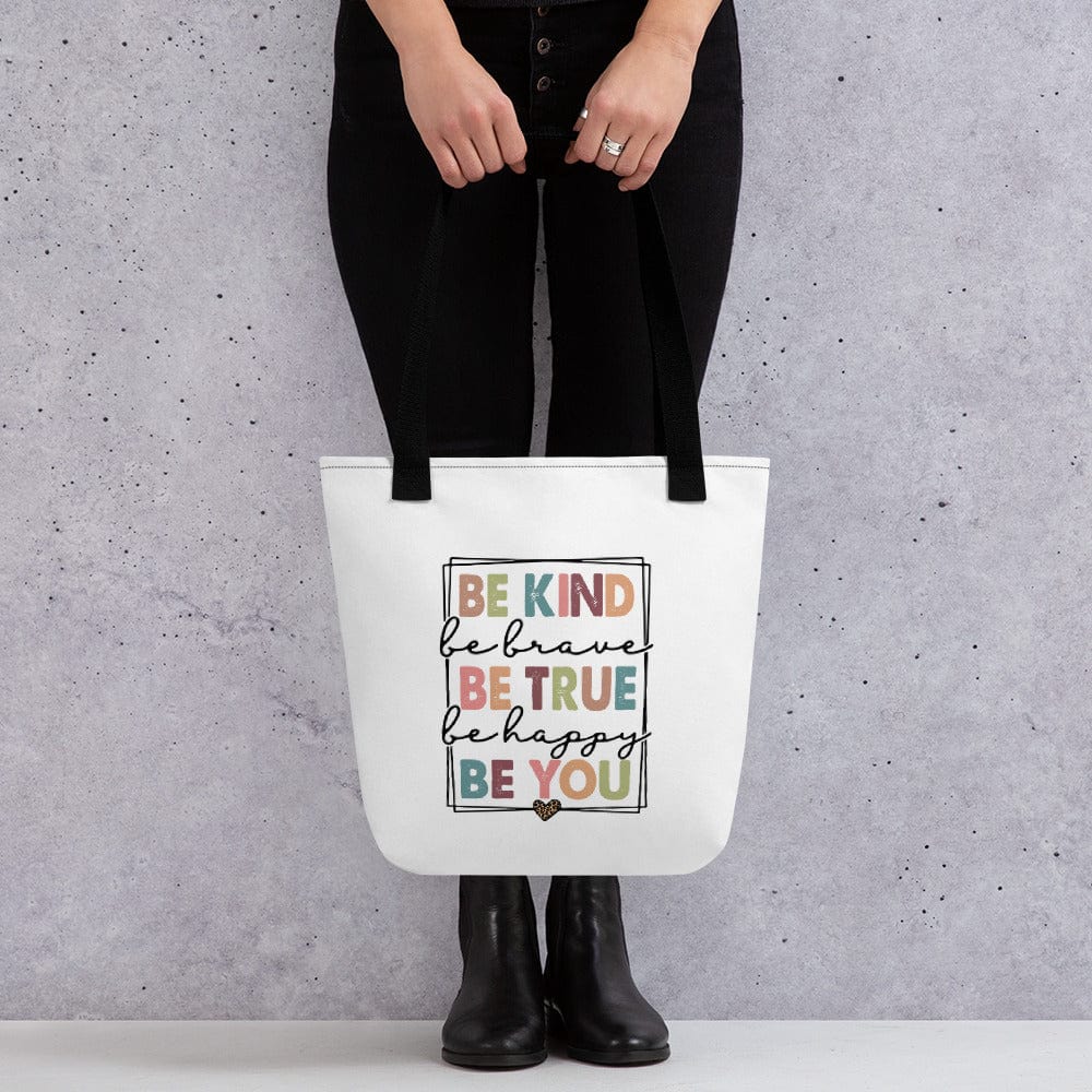 Hippie Soul Shop Black Be Kind - Be kind, be true, be you - Tote Bag