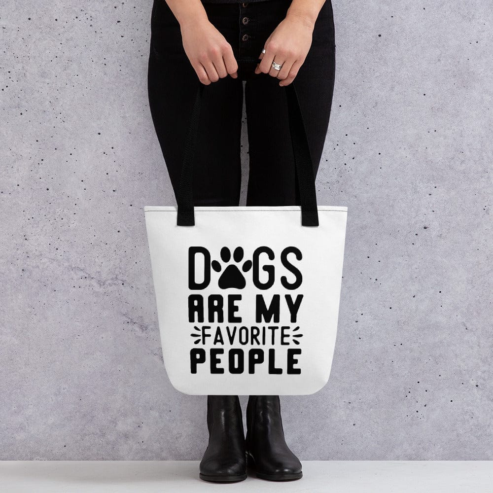 Hippie Soul Shop Black Dogs Are My Favorite People - Cute graphic for dog lovers - Tote Bag