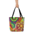Hippie Soul Shop Black Mandala in bright beautiful jewel tones - Beach Bag