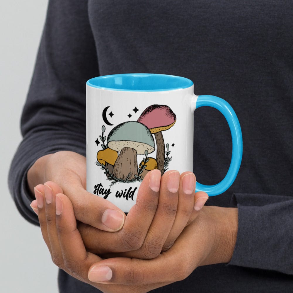 Hippie Soul Shop Blue Stay Wild Live Free - Mug with Color Inside