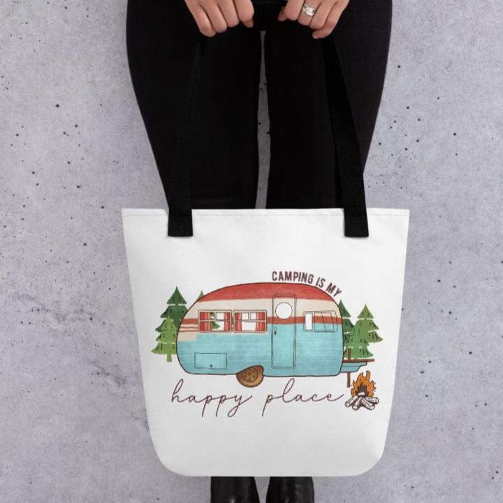 Hippie Soul Shop Camping - A happy place - Tote Bag