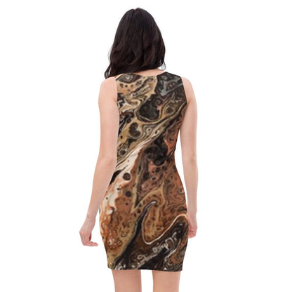 Hippie Soul Shop Dark Forces original artwork - Fitted Dress