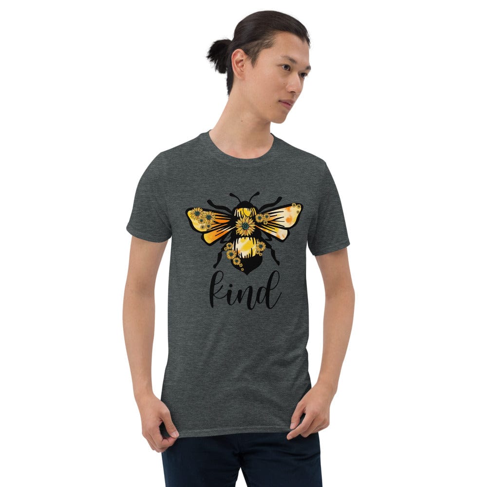 Hippie Soul Shop Dark Heather / S Be Kind - Such a great image for an important message - Short-Sleeve Unisex T-Shirt