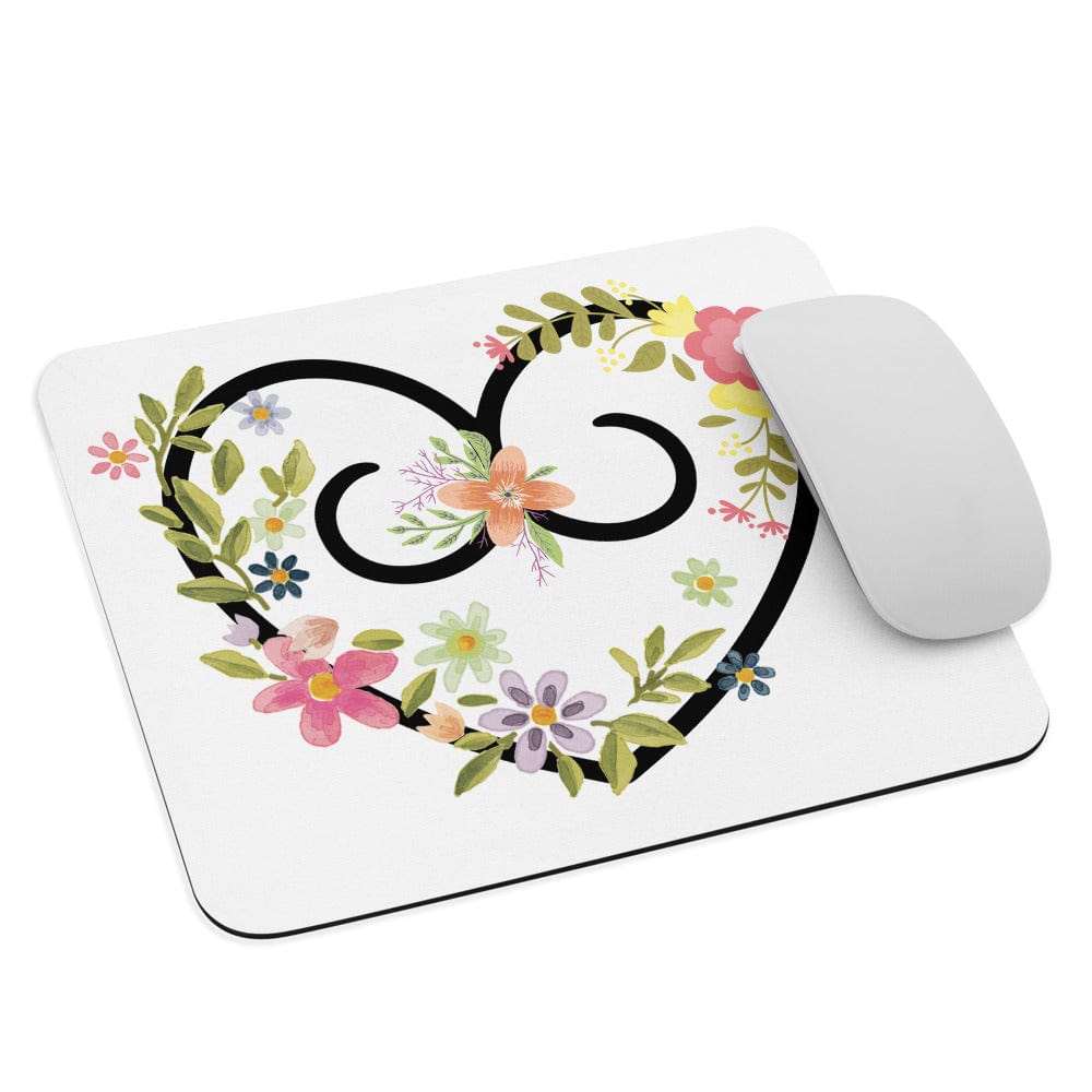 Hippie Soul Shop Hearts and Flowers 1 - Such a pretty combination - Mouse Pad