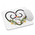 Hippie Soul Shop Hearts and Flowers 4 - With love birds - Mouse Pad