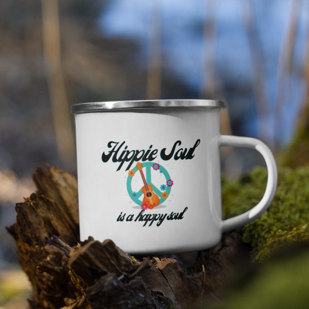 Hippie Soul Shop Hippie Soul is a Happy Soul - Enamel Mug