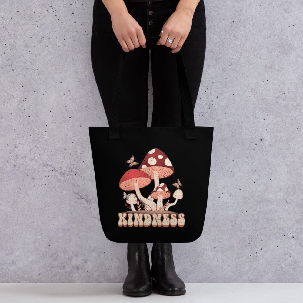 Hippie Soul Shop Kindness message with a funky mushroom design - Tote Bag