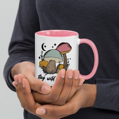 Hippie Soul Shop Pink Stay Wild Live Free - Mug with Color Inside