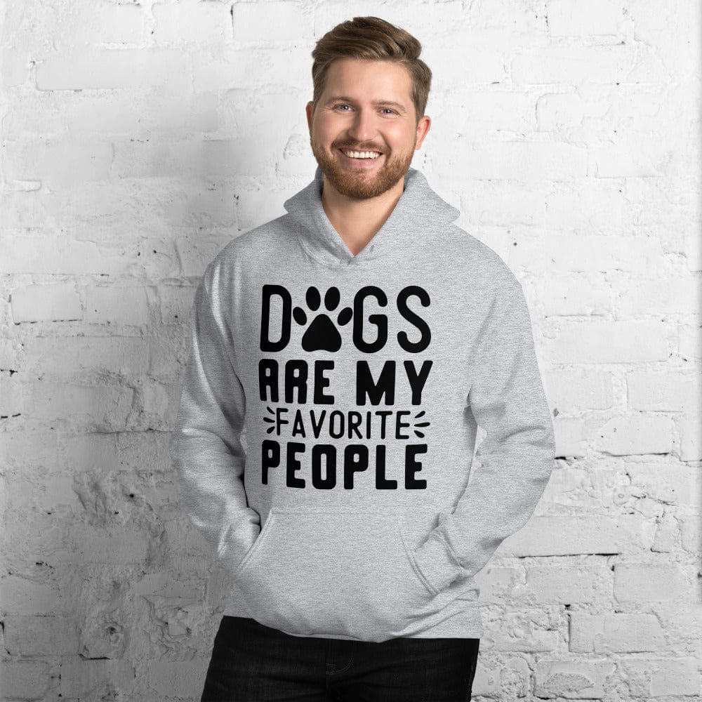Hippie Soul Shop Sport Grey / S Dogs Are My Favorite People - Cute graphic for dog lovers - Unisex Hoodie