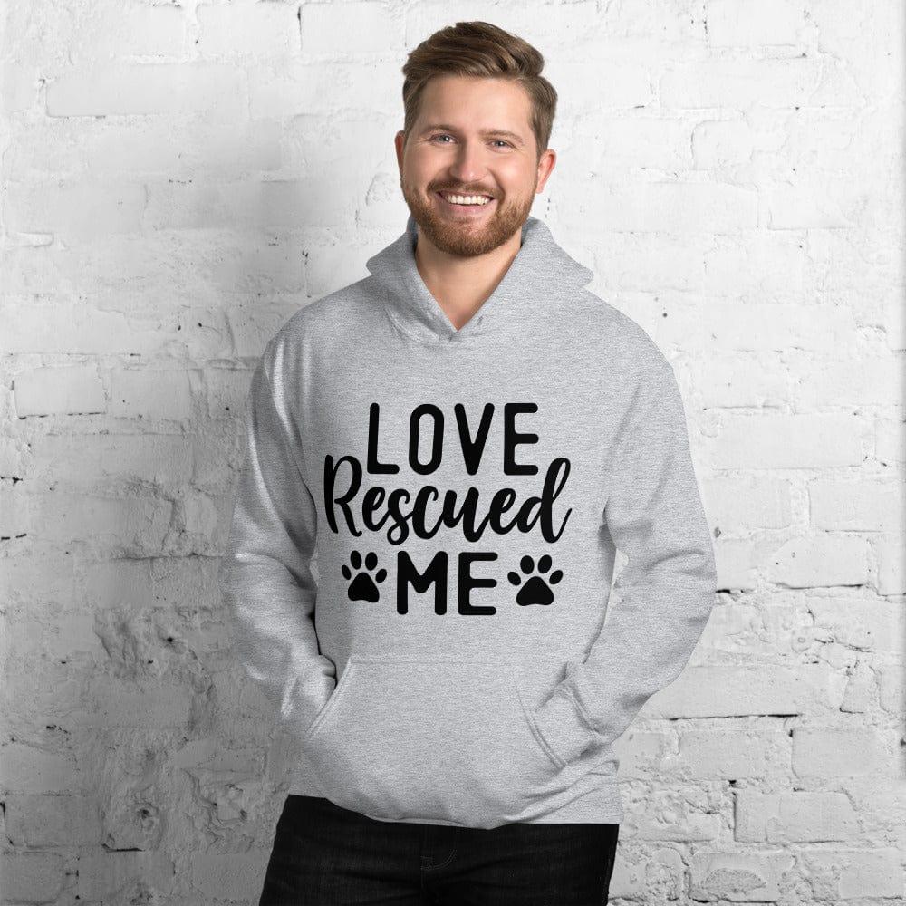 Hippie Soul Shop Sport Grey / S Love Rescued Me - For all the rescue dog owners - Unisex Hoodie
