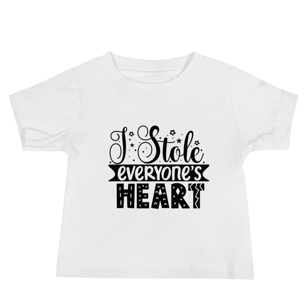 Hippie Soul Shop White / 6-12m I Stole Everyone's Heart - Baby Jersey Short Sleeve Tee