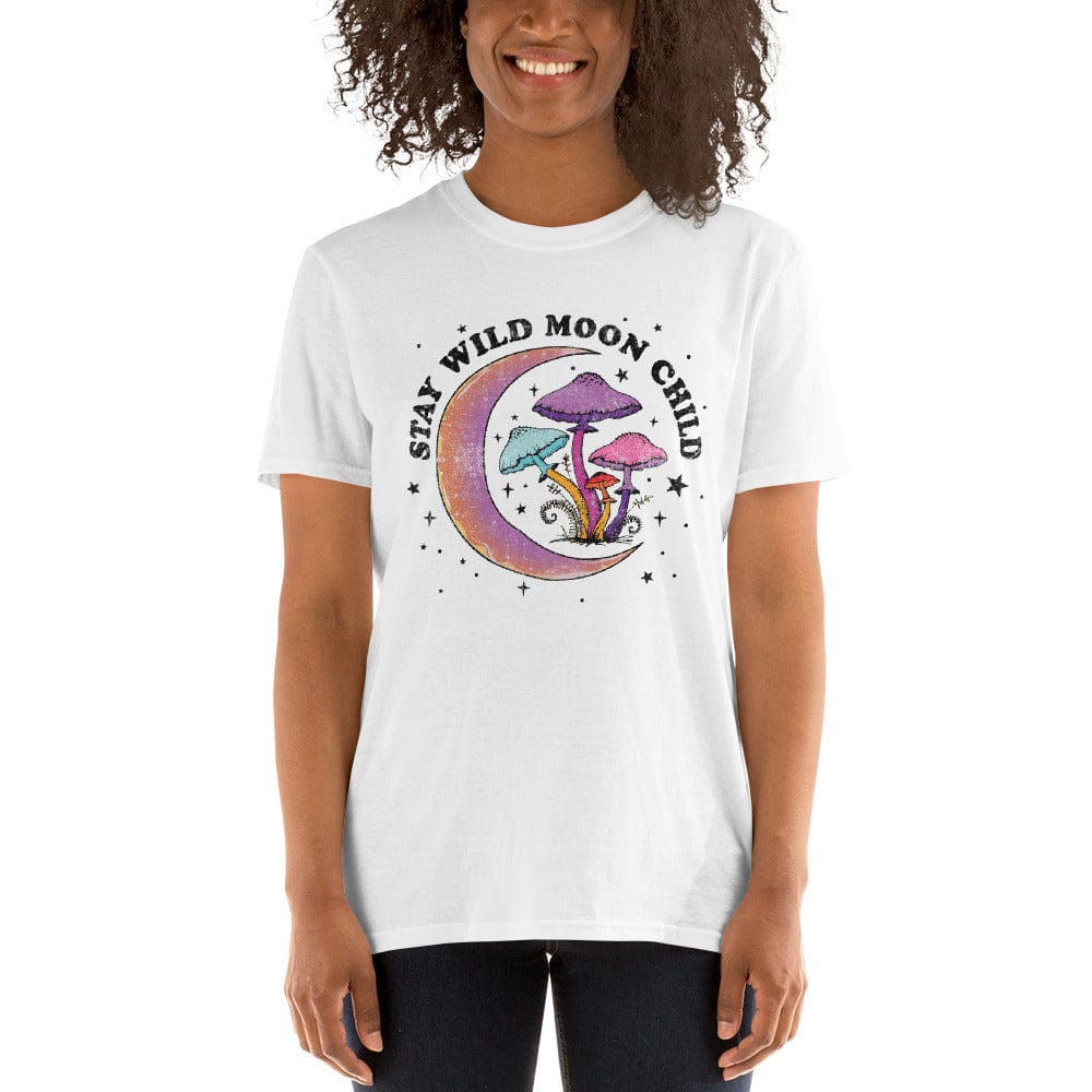 Hippie Soul Shop White / S Stay Wild Moon Child - Pretty fun design - Short-Sleeve Unisex T-Shirt