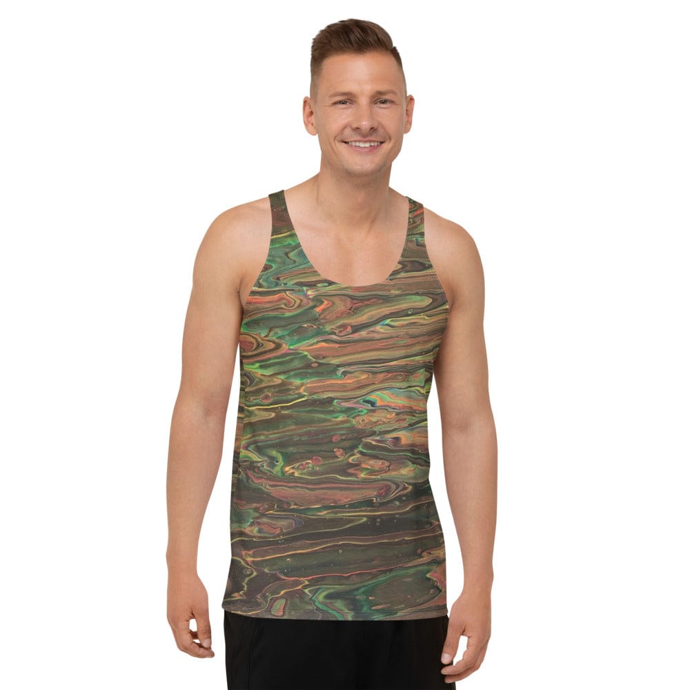 Hippie Soul Shop XS Forest Floor original art - Unisex Tank Top