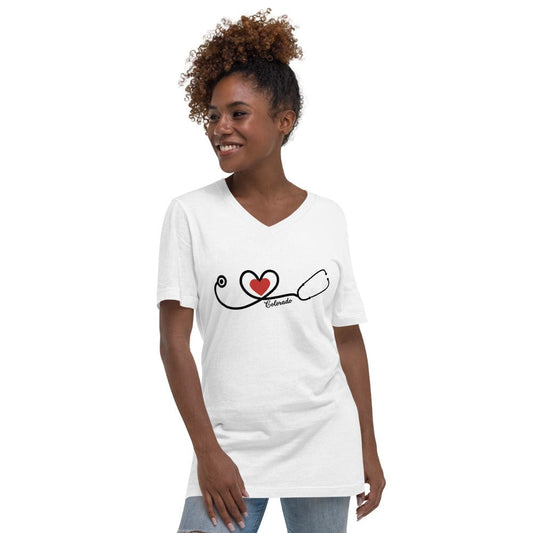 Hippie Soul Shop XS Health Care - Colorado - Unisex Short Sleeve V-Neck T-Shirt