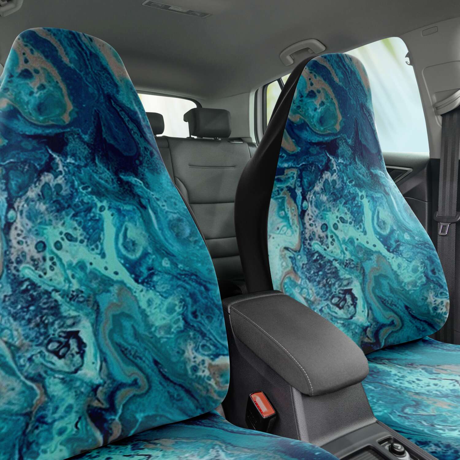 Subliminator Car Seat Cover - AOP One size Indigo Dreaming original art - Car Seat Covers
