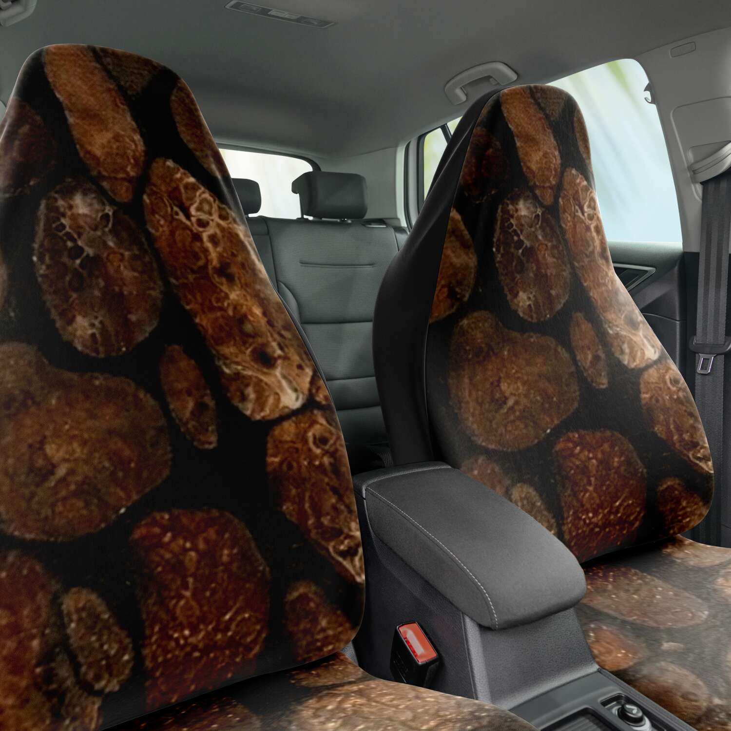 Subliminator Car Seat Cover - AOP One size Pebbles in a Stream original art - Car Seat Covers