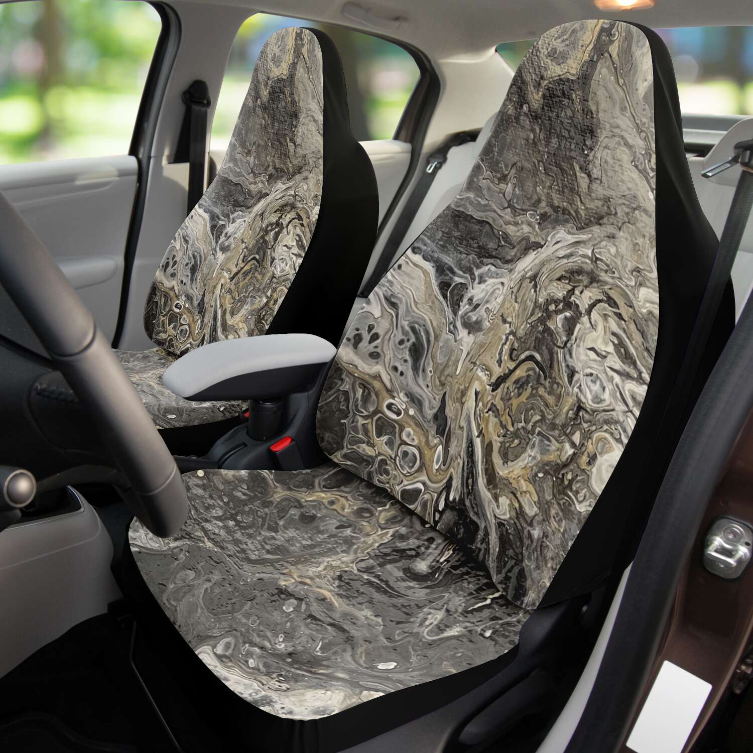 Subliminator Car Seat Cover - AOP One size Tahitian Pearl original art - Car Seat Covers